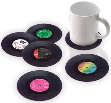 Vinyl coasters 